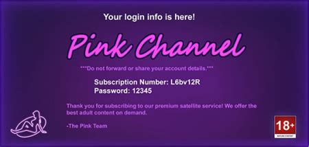 pink chanel password|pink channel subscription number and password.